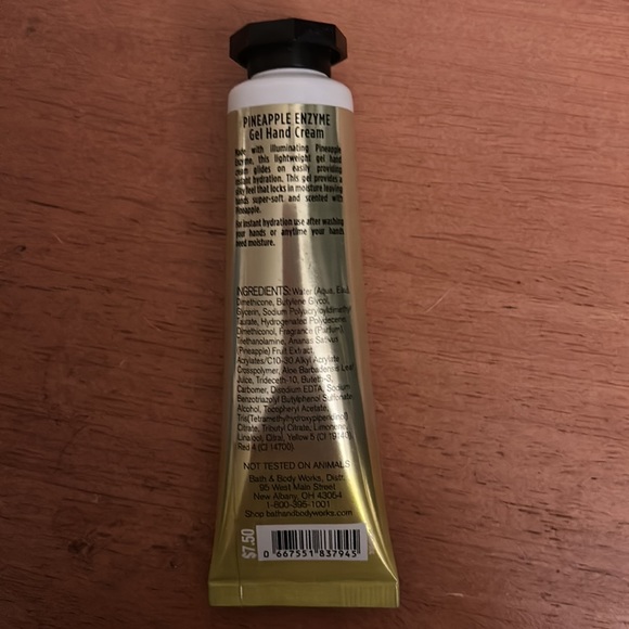 Bath and Body Works Pineapple Enzyme 1 fl oz hand cream. - Picture 2 of 2